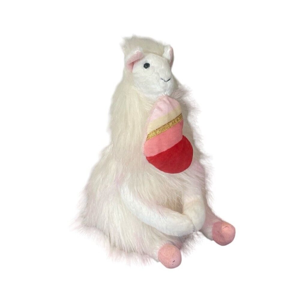 Chic Boutique Klair Llama with Pink Heart Valentine Plush Love Aurora 12” Gift